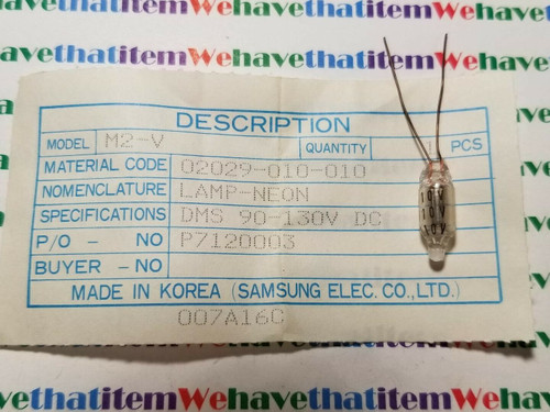 NEON LAMP/BULB 90-130V DC (10 PIECES) (qzty)
