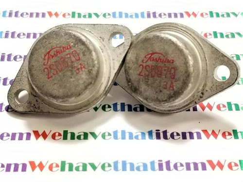 2SB870 / TRANSISTOR / TO3 / 2 PIECES (qzty)