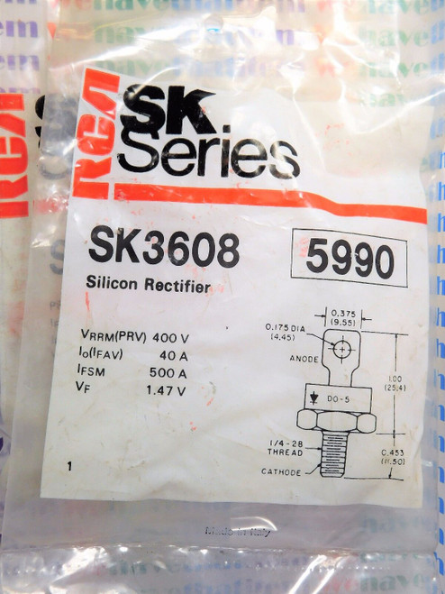 SK3608 / COMPARABLE TO ECG5990, NTE5990 / RECTIFIER / STUD / 2 PIECES (qzty)
