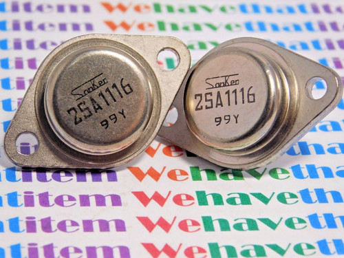 2SA1116 / TRANSISTOR / TO3 / 2 PIECES (qzty)