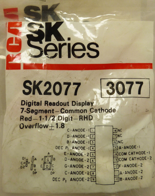 SK2077 / NTE3077, ECG3077 / DIGITAL READOUT DISPLAY / 3 PIECES /  (qzty)