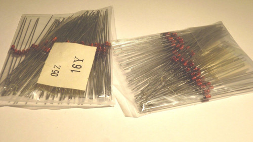 16v 1/2w ZENER DIODE / 200 PIECES (qzty)