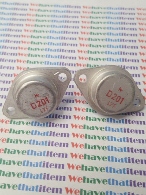2SD201 / TRANSISTOR / TO3 / SANKEN / 2 PIECES (qzty)