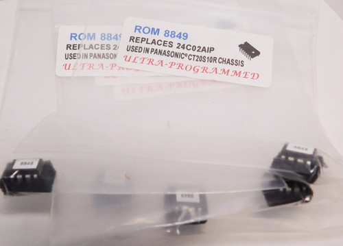 ROM8849 / REPLACES 24C02AIP / PROGRAMMED IC / DIP / 5 PIECES (qzty)
