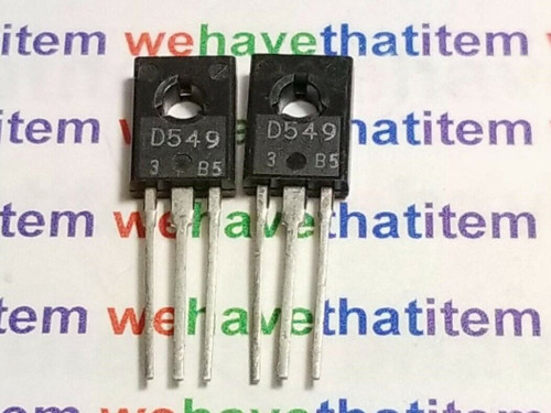 2SD549 / D549 / TRANSISTOR / TO126 / 2 PIECES (qzty)