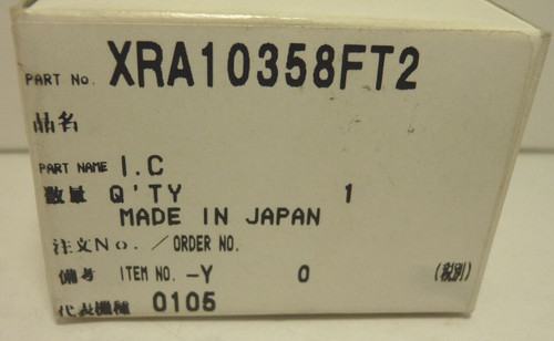 XRA10358FT2 / PART MARKED 10358 / SURFACE MOUNT / 1 PIECE  (qzty)