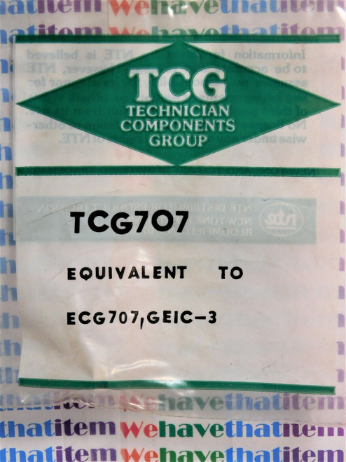 TCG707 / CROSSES TO  NTE707 , ECG707, GEIC-3 / IC / 2 PIECES  (qzty)