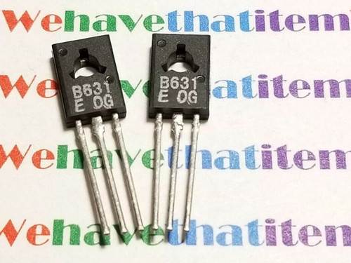 2SB631 / B631 / TRANSISTOR / TO126 / 2 PIECES (qzty)