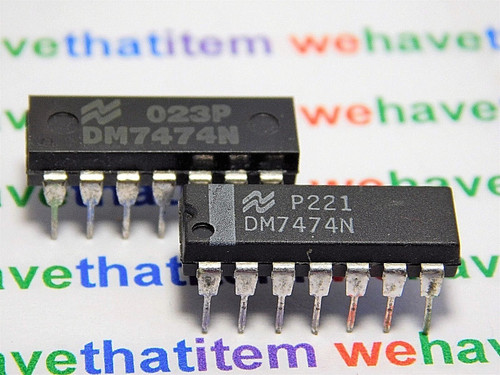 DM7474N / IC / DIP / 2 PIECES (qzty)