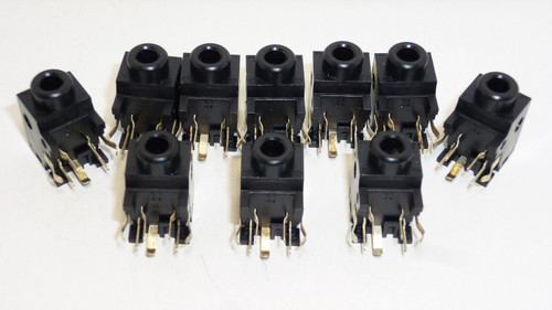 3.5mm AUDIO JACK / PC BOARD MOUNT/ 7 LEGS / 2 SWITCHES / 10 PIECES  (QZTY)