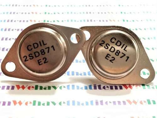 2SD871 / TRANSISTOR / TO3 / CDIL / 2 PIECES  (qzty)