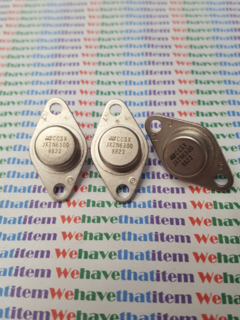 2N6300 / TRANSISTOR / 3 PIECES / (qzty)