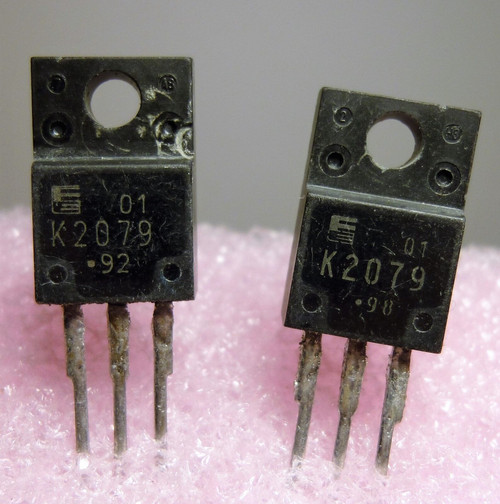 2SK2079 / PART MARKED K2079 / TO220 /  FET / 2 PIECES (QZTY)