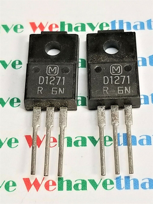2SD1271 / D1271 / TRANSISTOR / TO220 / 2 PIECES / (qzty)