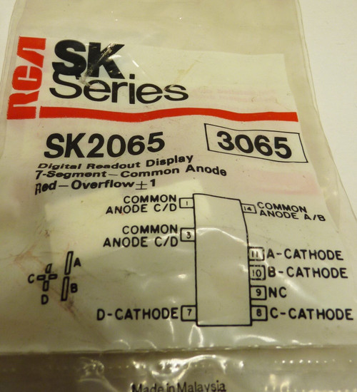 SK2065 /COMPARABLE TO ECG3065, NTE3065 /DIGITAL DISPLAY/2 PIECES /  (qzty)