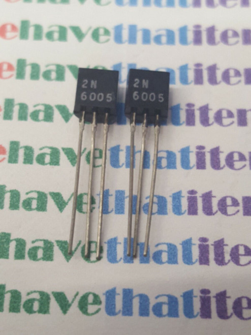 2N6005 / TRANSISTOR / 2 PIECES / (qzty)