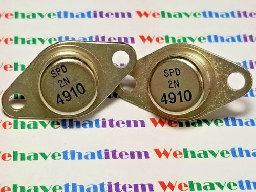 2N4910 / CROSSES TO ECG219, NTE219 / TRANSISTOR  / TO66 / 2 PIECES (qzty)