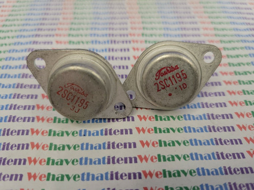 2SC1195 / TRANSISTOR / THOSHIBA /  TO3 / 2 PIECES (qzty)
