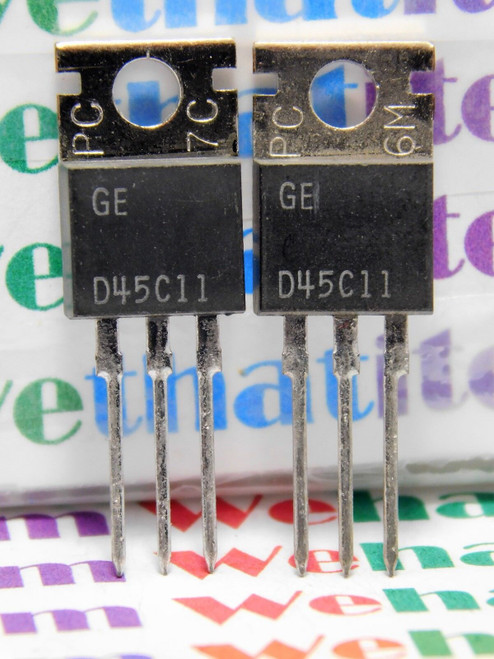 D45C11 / TRANSISTOR / TO220 / 2 PIECES (qzty)