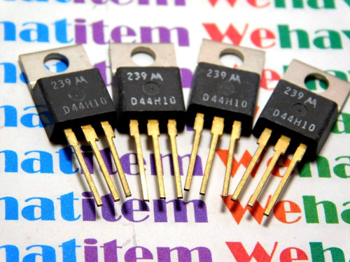 D44H10 / TRANSISTOR / TO220 / 4 PIECES (qzty)