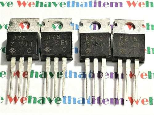 2SJ78 & 2SK215 / FET / 2 PAIRS=2 PIECES EACH (qzty)