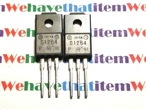 2SD1264 / D1264 / TRANSISTOR / TO220 / 2 PIECES  (qzty)