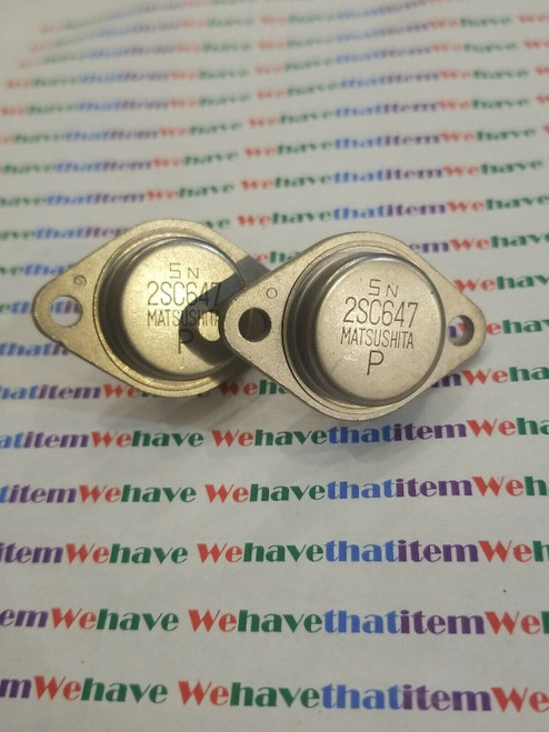 2SC647 / TRANSISTOR / TO3 / 2 PIECES  (qzty)