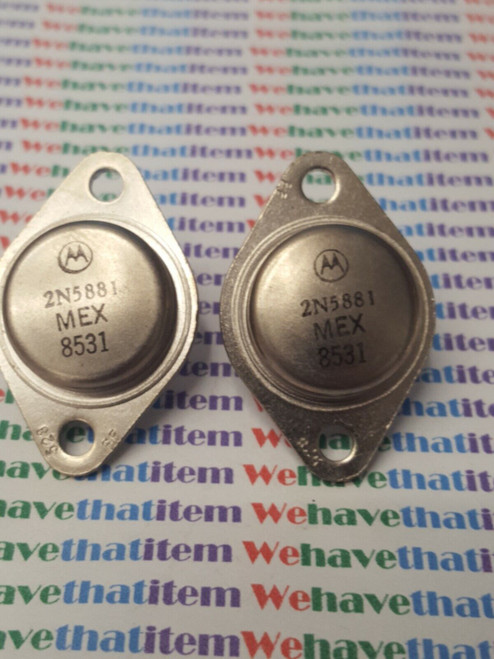 2N5881 / TRANSISTOR / 2 PIECES / (qzty)