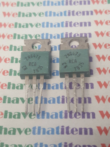 2N6475 / TRANSISTOR / 2 PIECES / (qzty)
