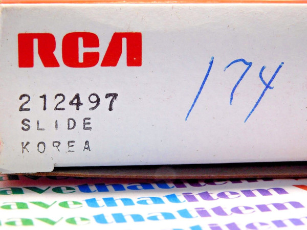 RCA 212497  / SLIDE PLATE / IW174 / 1 PIECE (qzty)