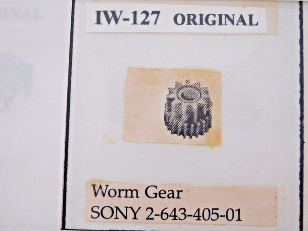 2-643-405-1 / SONY WORM GEAR / VCR / IW127 / 1 PIECE (qzty)
