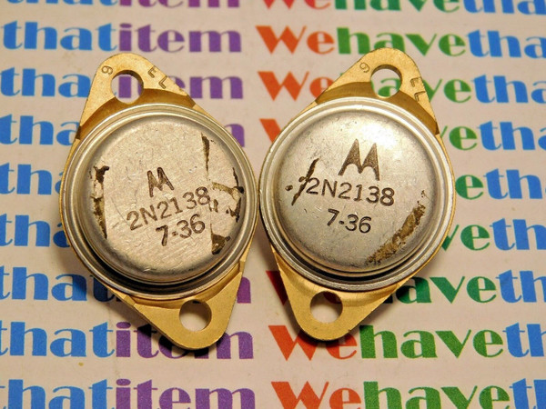 2N2138 / TRANSISTOR / TO3 / 2 PIECES  (qzty)