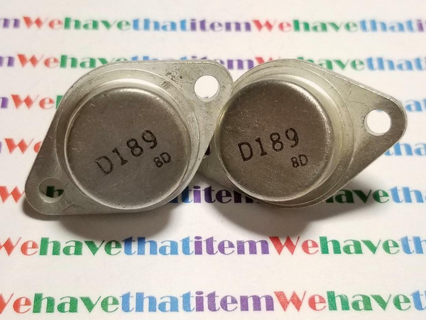 2SD189 / TRANSISTOR / TO3 / 2 PIECES (qzty)