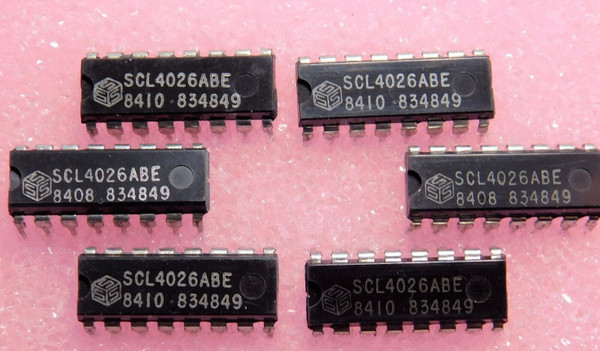 SCL4026ABE / IC / DIP / 6 PIECES (QZTY)