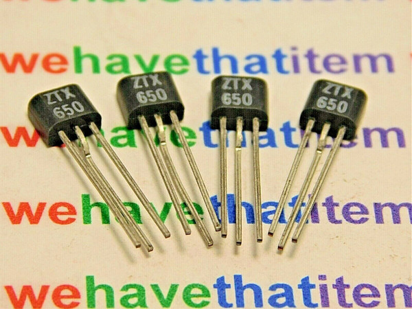 ZTX650 / TRANSISTOR / TO92 COMPATIBLE / 4 PIECES  (qzty)