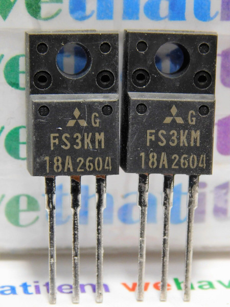 FS3KM18A / MOSFET / TO220 / 2 PIECES (qzty)