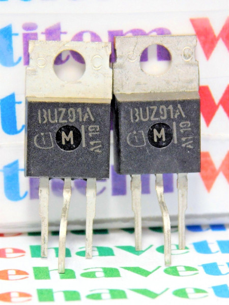 BUZ91A / TRANSISTOR / TO220 / 2 PIECES (qzty)