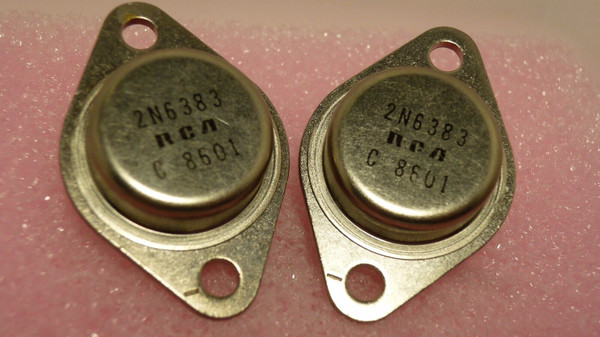 2N6383 / TRANSISTOR / TO3 / 2 PIECES (QZTY)