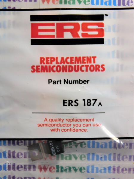 ERS187A / CROSSES TO ECG187A,NTE187A / TRANSISTOR / TO202M / 4 PIECES  (qzty)