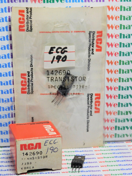 RCA 142690 / MARKED 398-1 / TRANSISTOR / 2 PIECES  (qzty)