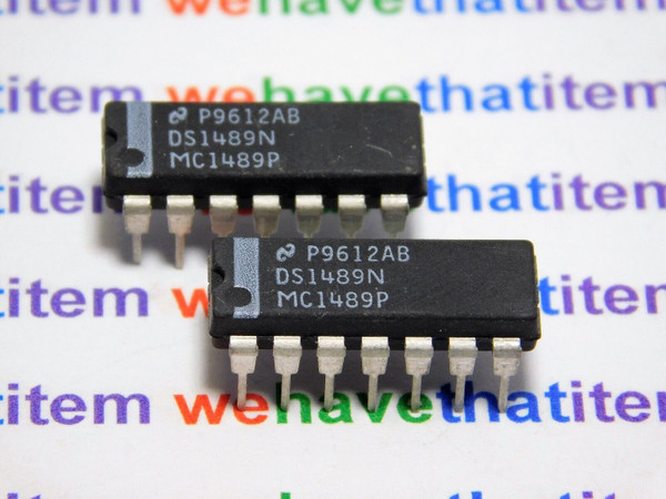 DS1489N / MC1489P / IC / DIP / COMPARABLE TO ECG75189,NTE75189 / 2 PIECES (qzty)