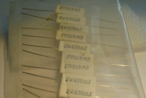 470ohm 2w AXIAL CEMENT RESISTOR / 10 PIECES (qzty)