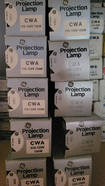 CWA / GE / 750W / 125V / PHOTO PROJECTOR LIGHT BULB STUDIO LAMP Projector (qzty)