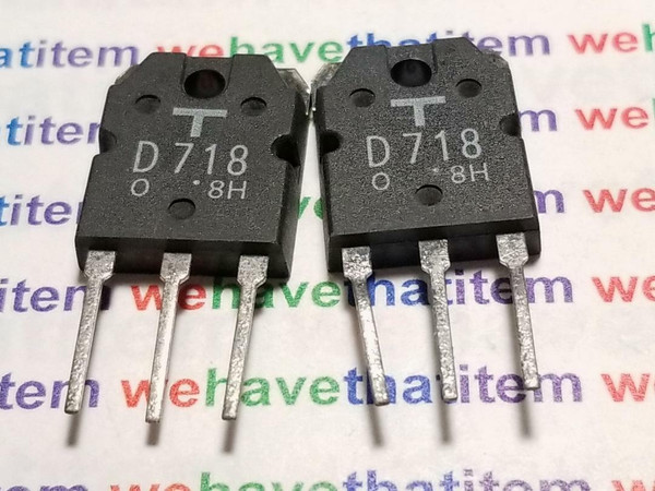 2SD718 / TRANSISTOR / TO3P / SHORT LEADS / 2 PIECES (qzty)