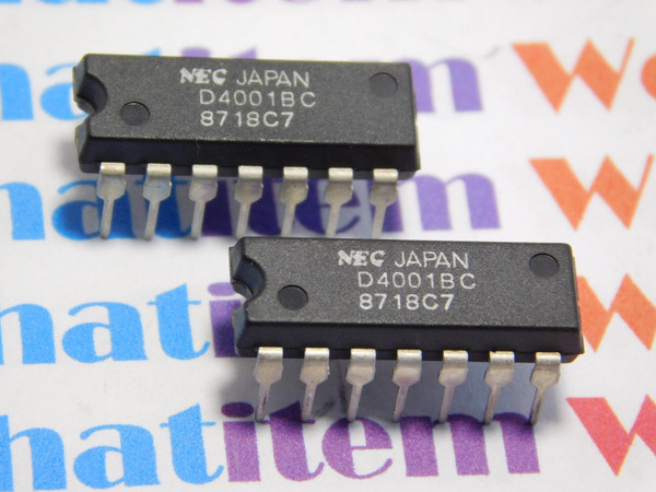 UPD4001C / MARKED D4001C / IC / DIP / 2 PIECES (QZTY)