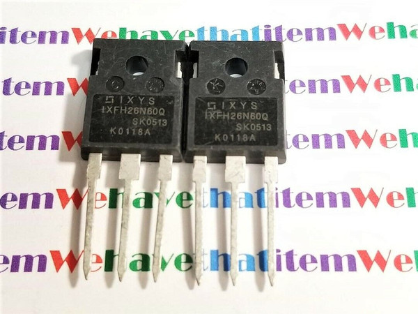 IXFH26N60Q  / MOSFET / TO247 / 2 PIECES (qzty)