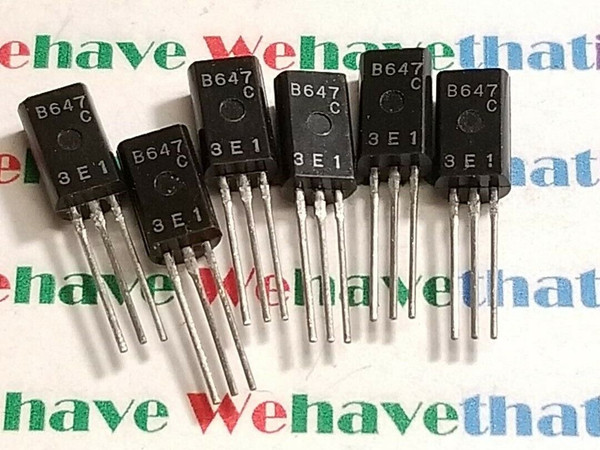2SB647 / B647 / TRANSISTOR / TO92 EXTENDED / 6 PIECES (qzty)