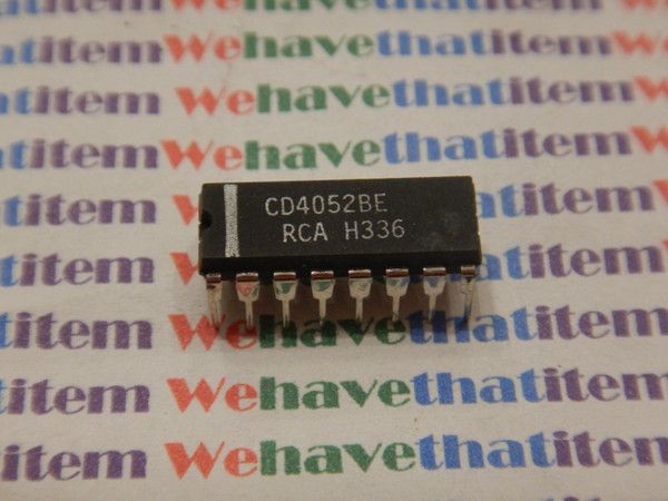 CD4052BE / IC / DIP / 2 PIECES (qzty)
