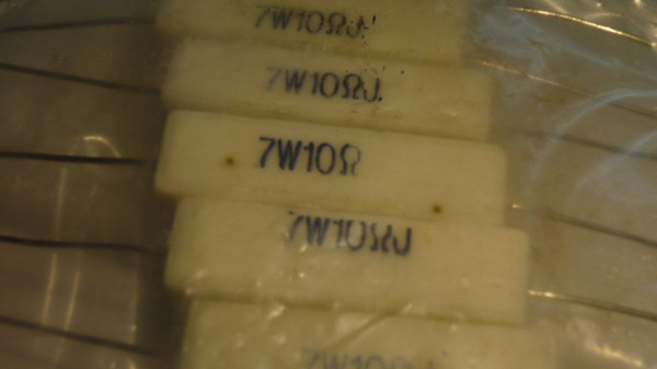 10ohm 7w AXIAL CEMENT RESISTOR / 10 PIECES (qzty)