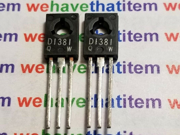 2SD1381 / TRANSISTOR / TO126 / 2 PIECES (QZTY)
